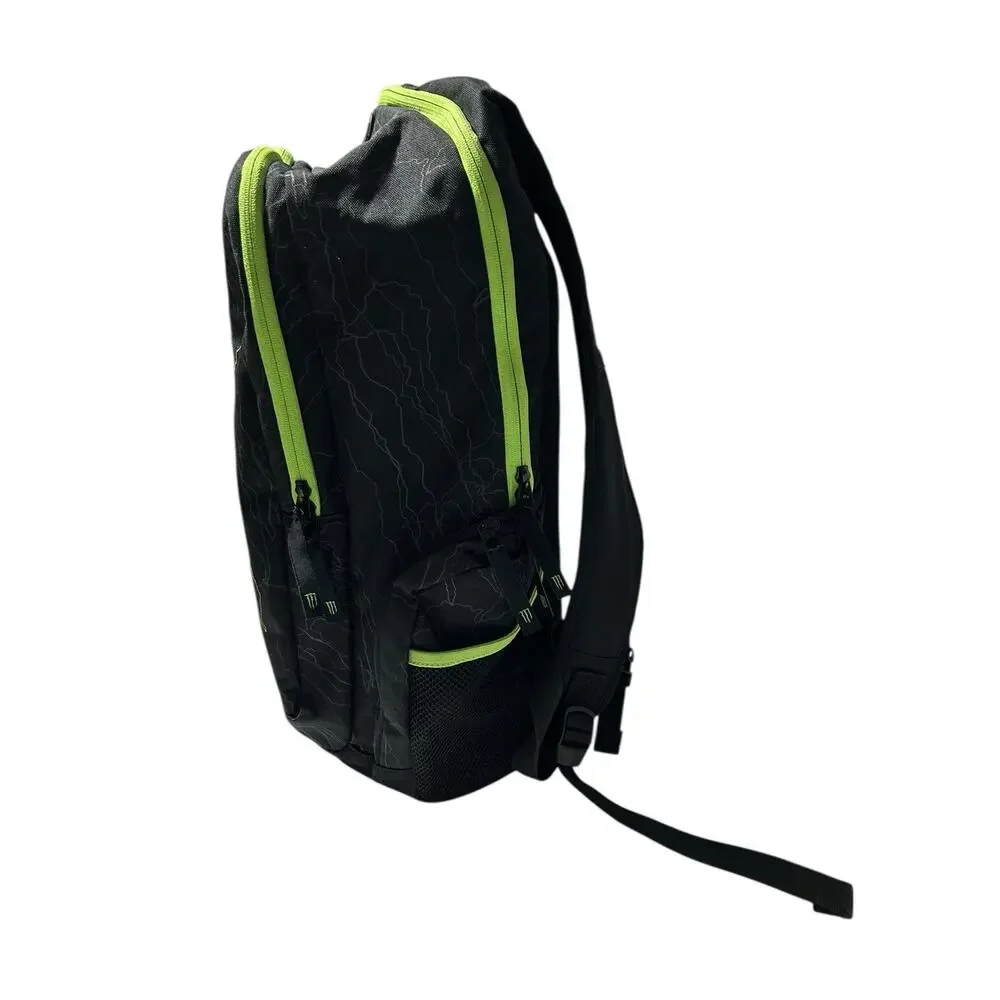 Monster Energy Black Promo Backpack Laptop Padded Pockets Zippers Large Logo
